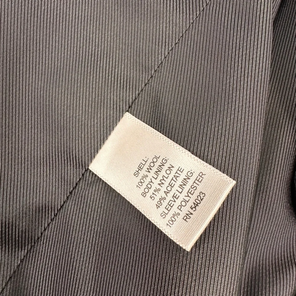 Banana Republic Sport Coat 44R Tailored Fit Cerruti Italian Wool Gray Y2K Formal